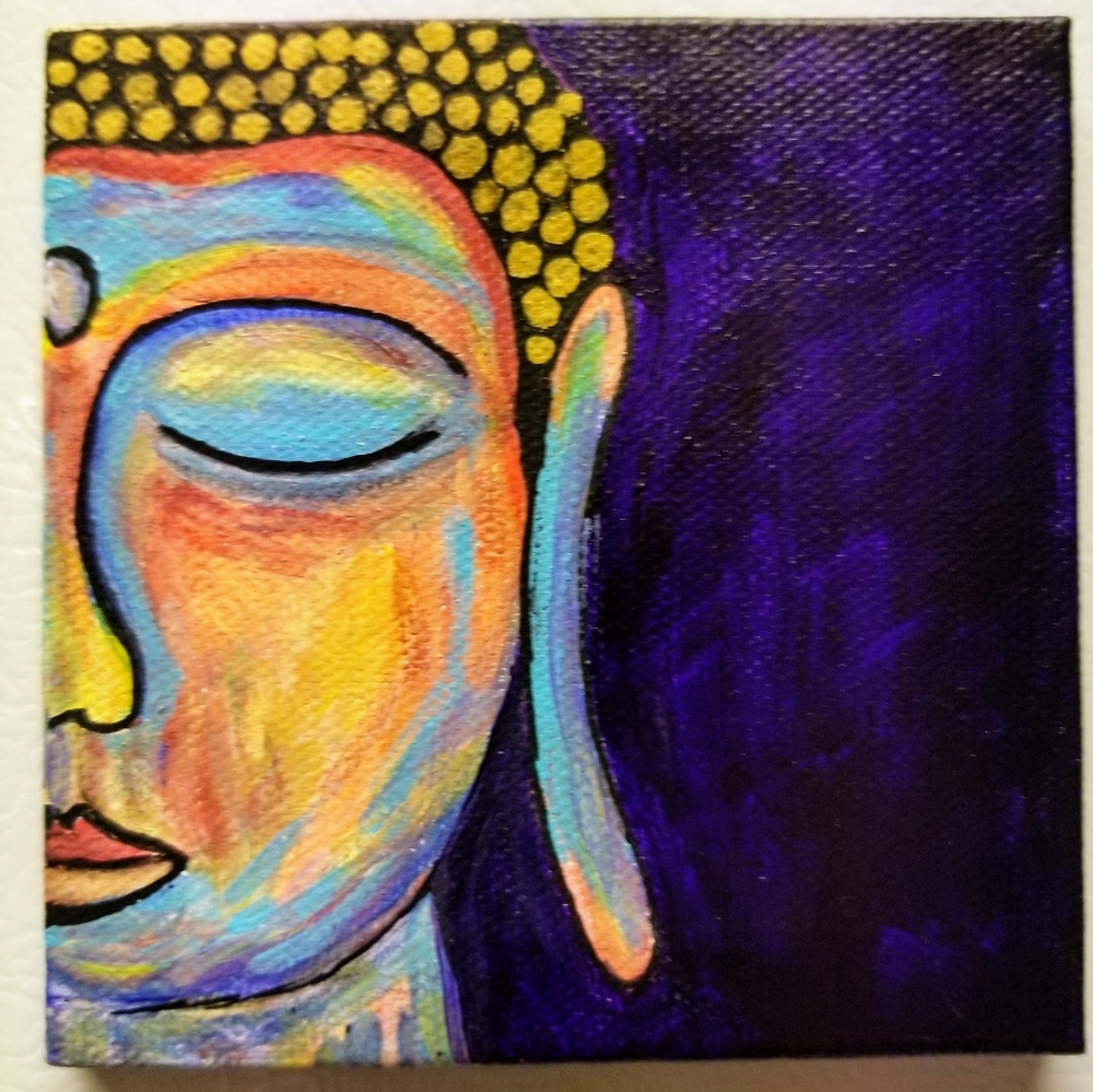 Mini Buddha Acrylic Magnetic Painting